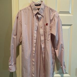 Alabama button down from the shirt shop in tuscaloosa